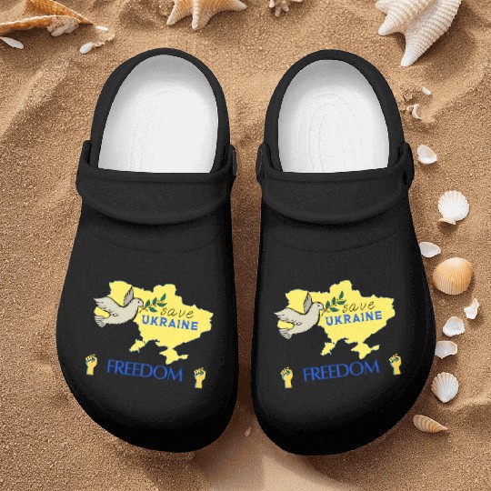 save Ukraine Nurse Clogs