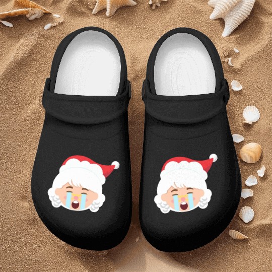 Mrs Claus Emoticons Crying Out Loud Christmasfunny Nurse Clogs
