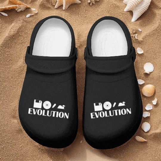 Evolution Diskette CD USB Stick Cloud Nurse Clogs