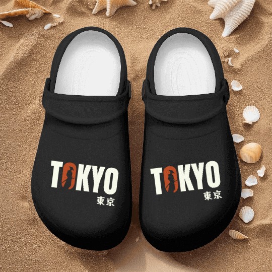 Tokyo Typography Nurse Clogs - Urban Statement