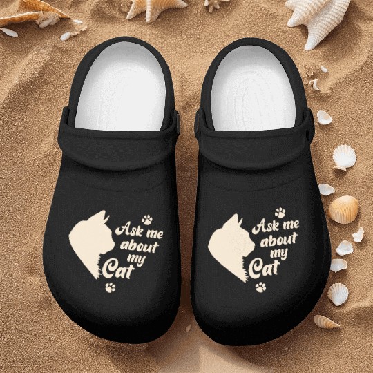 Ask Me About My Cat Lover Mom Gift Nurse Clogs