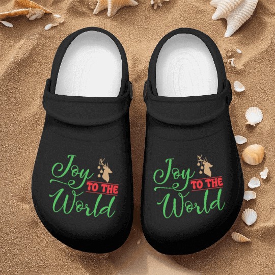Joy to the world, Christmas design Nurse Clogs