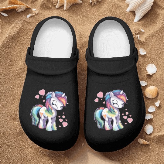 Valentine Pony Nurse Clogs