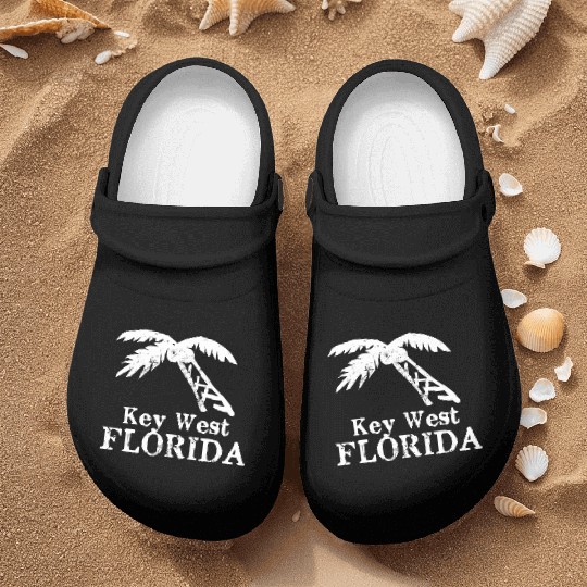 Key West Florida Palm Tree Souvenirs Gifts Nurse Clogs