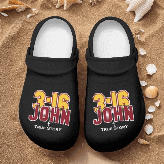 John 3:16 True Story Love Jesus Christian Nurse Clogs