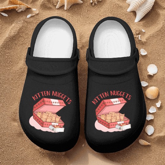Funny Kittens as Chicken Nuggets, Cat Lover Nurse Clogs