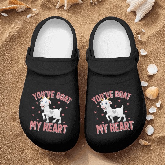 Valentines Day Nurse Clogs, You've Goat My Heart Nurse Clogs,
