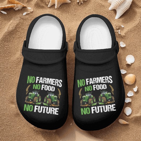 No Farmers No Food No Future Nurse Clogs