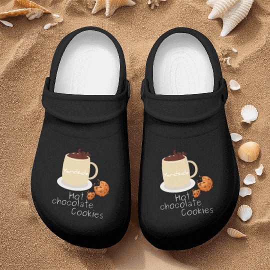 Drink Hot chocolate cookies Yardside font logo Nurse Clogs
