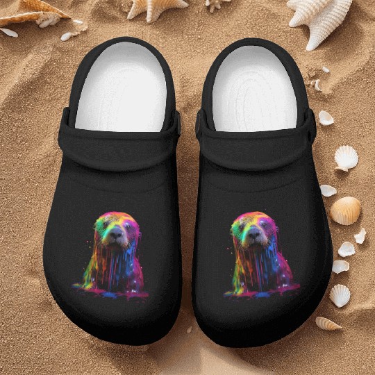 Rainbow Sea Otter Nurse Clogs