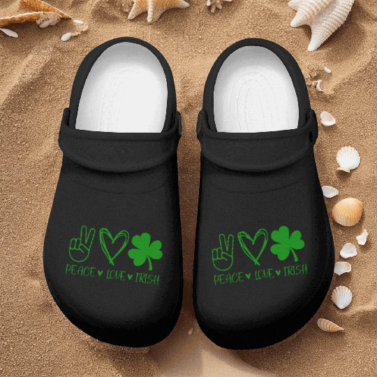 Irish Pace Love Clover Nurse Clogs