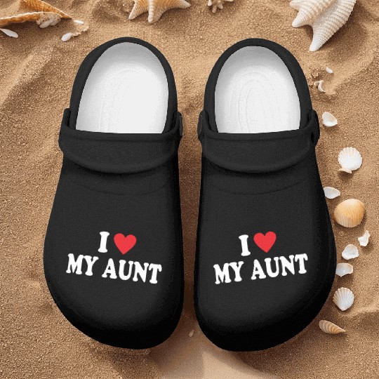 I Love My Aunt Nurse Clogs