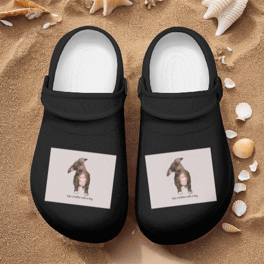 Life is better with a dog Nurse Clogs