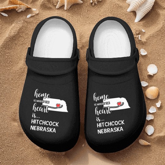 Hitchcock County Nebraska Is Where My Heart Is Nurse Clogs