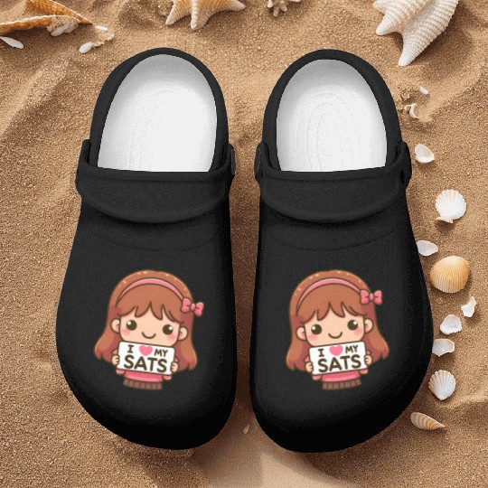 Adorable Girl Loves Her Bitcoin Satoshis Nurse Clogs