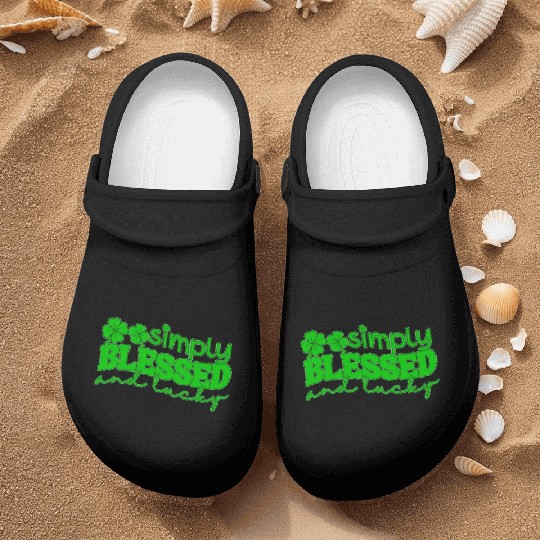 Simply Blessed And Lucky Nurse Clogs