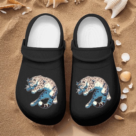 Snow Leopard Leopard White Leopard Nurse Clogs