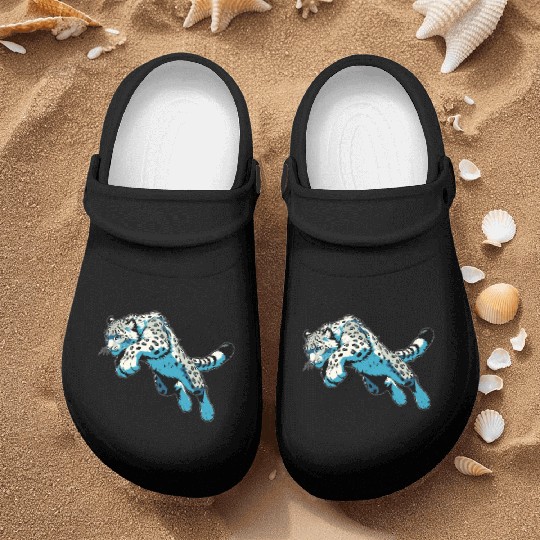 Snow Leopard Leopard White Leopard Nurse Clogs
