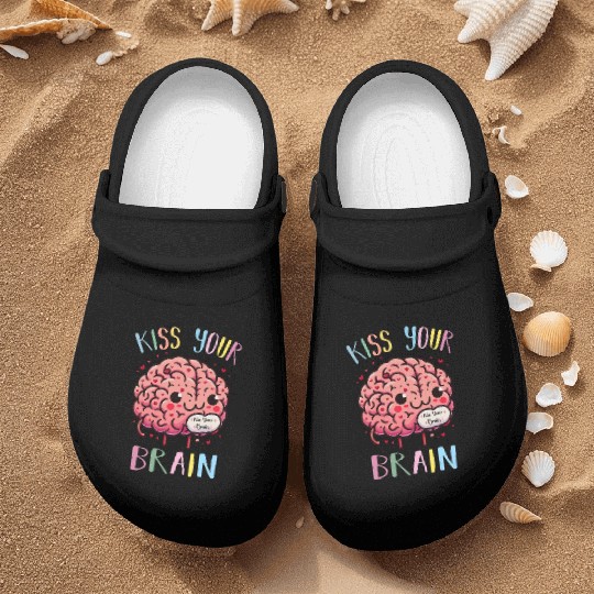 Kiss Your Brain Teacher Valentines Cute Teacher Nurse Clogs