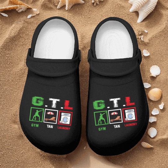 Gym Tan Laundry GTL New Italian Flag apparel Nurse Clogs