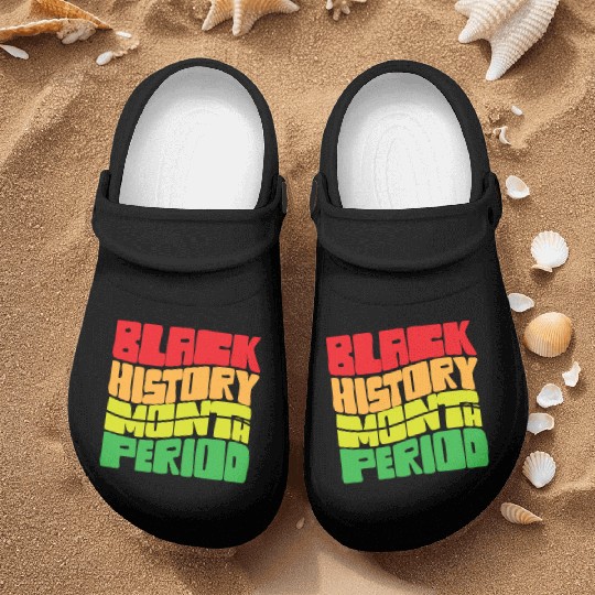 Black History Month Period African American Pride Nurse Clogs