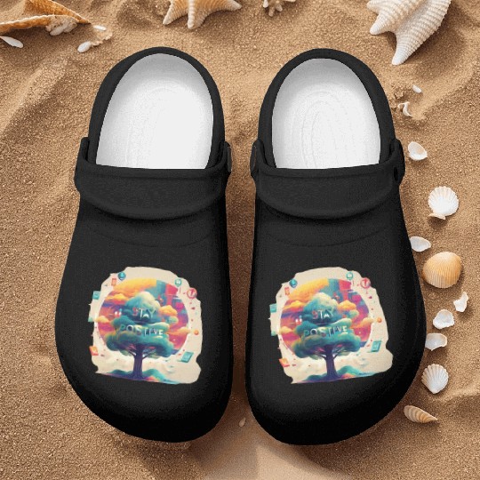 Stay positive Nurse Clogs