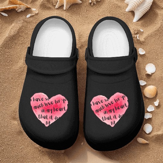 So Much Love in My Heart - Valentine's Day Nurse Clogs