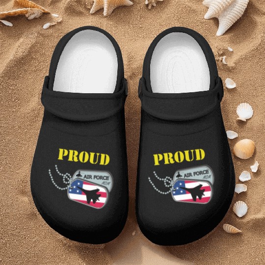 Proud Air Force Mom Nurse Clogs