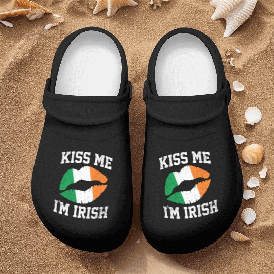 KISS ME IM IRISH ST PATRICKS DAY Nurse Clogs