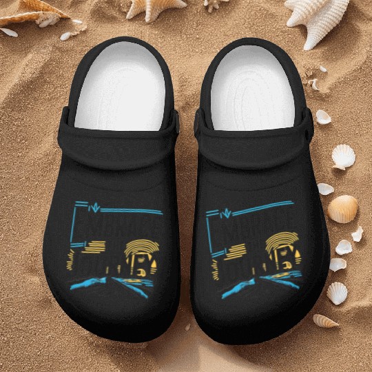 Journey Embrace: Bold Typography Nurse Clogs