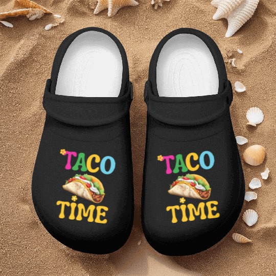 Taco Time Funny Cinco De Mayo Nurse Clogs