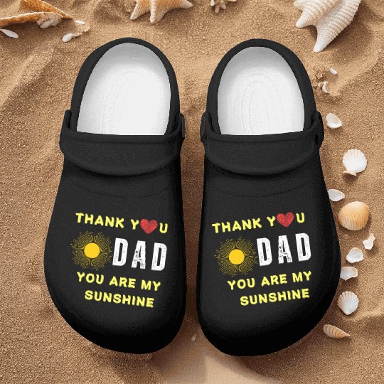 thank you dad you are my sunshine Nurse Clogs