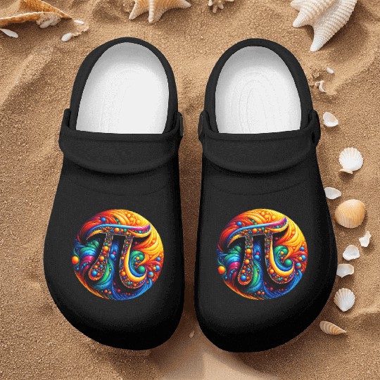 Pi Day Nerd Geek Love Math Pi Symbol Kids Men Nurse Clogs