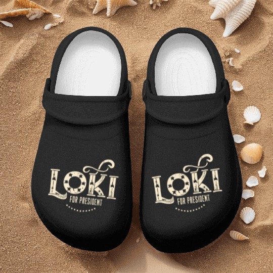 Loki For President Funny History Nurse Clogs