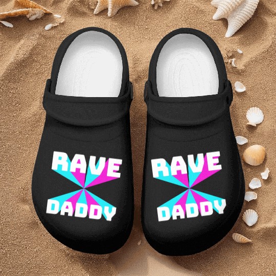 Rave Daddy EDM Techno Music Raver Party Festival Nurse Clogs