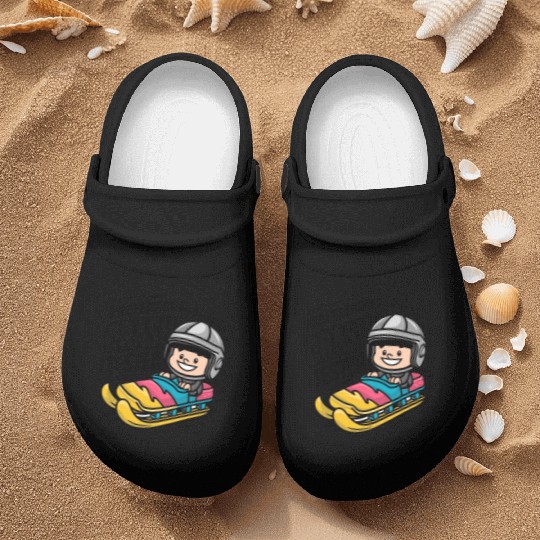 Sledding Snow Sled Winter Sport Winter Outdood Nurse Clogs