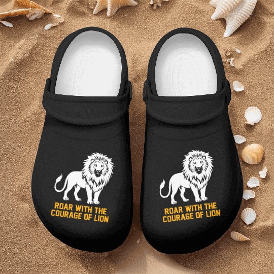 Alpha Roar Nature Lover Animal King Lion Nurse Clogs