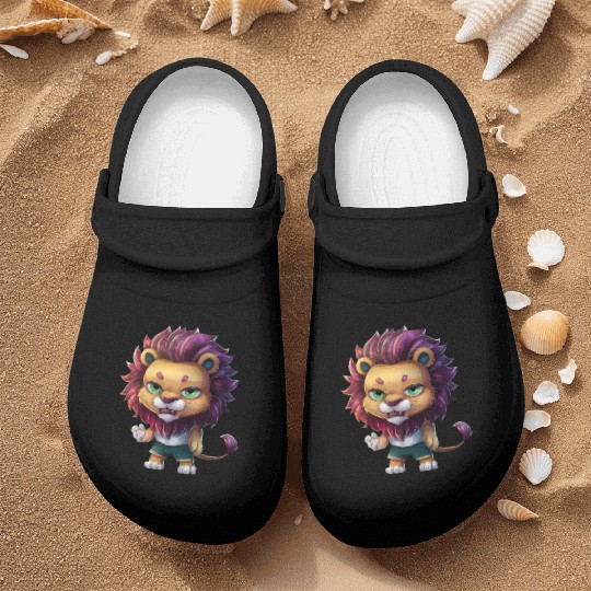 Cute And Majestic Chibi Lion Nurse Clogs