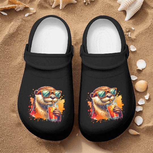 Cute Sea Otter Nurse Clogs Gift for Animal Lover