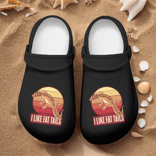 I Like Fat Tails Crested Lizard Gekkota Leopard Nurse Clogs