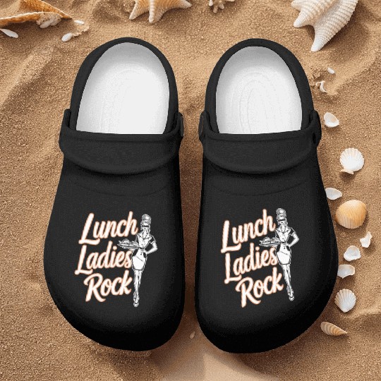 School Lunch Lady School Worker Cafeteria Lady Nurse Clogs