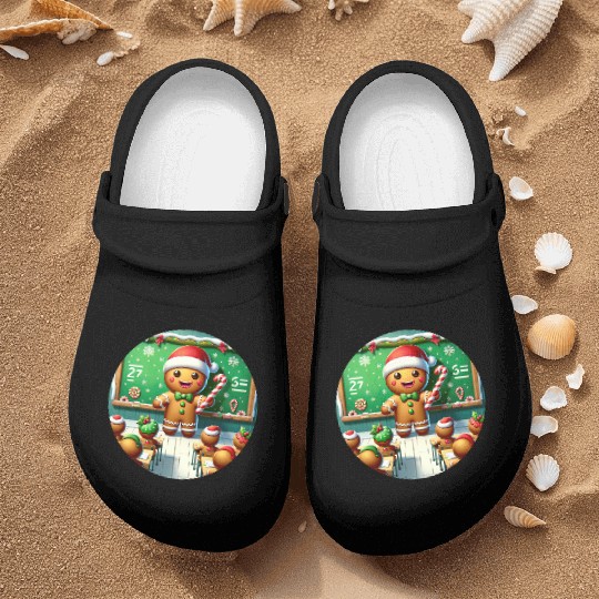 Gingerbread Teach's Yuletide Class Nurse Clogs