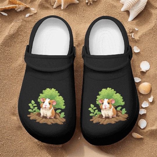 Earth Day Guinea Pig: Vibrant Eco-Friendly Design Nurse Clogs