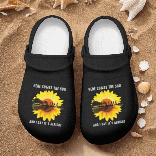 Here Comes The Sun And I Say It s Alright Guitar Nurse Clogs