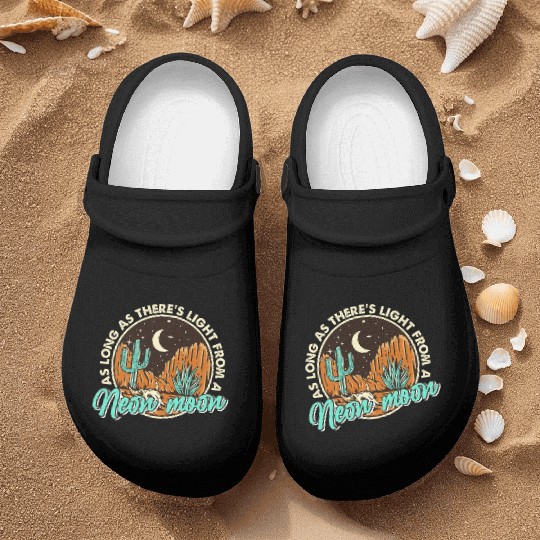 Neon Moon Cactus Country Mountain Western Cow Nurse Clogs