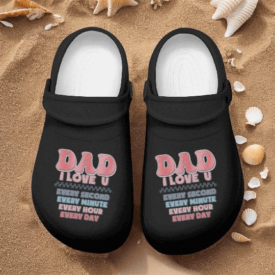 Fathers Day Funny Nurse Clogs,dad i love u