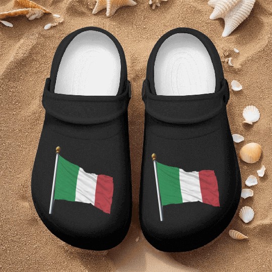 italy flag Nurse Clogs