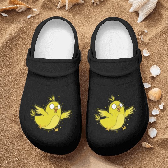 Canary Bird sweet and yellow Nurse Clogs