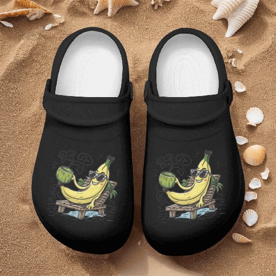 Tropical Paradise: Tranquil Beach Sunset Nurse Clogs