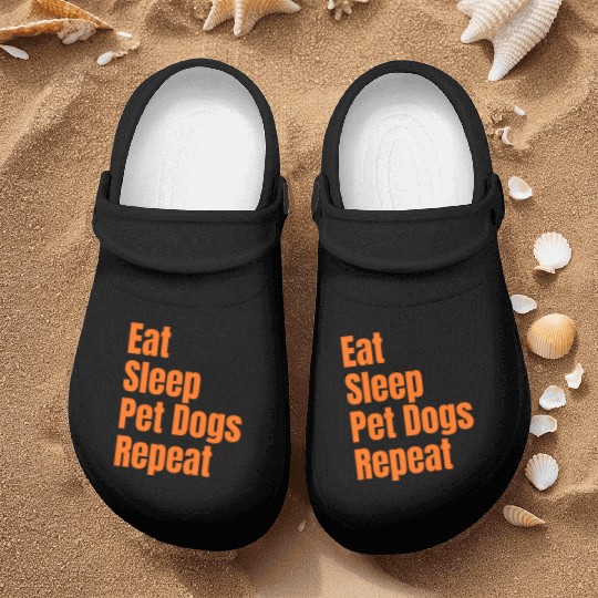 Eat Sleep Pet Dogs Repeat: A Lifestyle Collection Nurse Clogs